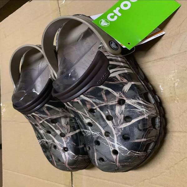 bulk CROCS liquidation pallets stacked for resale business